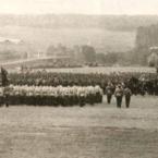 Торжественное построение войск Российской Императорской Армии на Бородинском поле для парада 26 августа 1912 г.