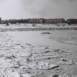 Город Каспийск, вид на набережную с пирса. 1960-1970-е годы