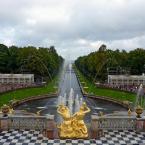 Главное фонтанное сооружение Нижнего парка Петергофа - Большой каскад. Фото И.Новиковой