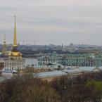 Вид с колоннады Исаакиевского собора на Адмиралтейство и Зимний дворец. Фото И.Новиковой