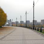 Шлюз Волго-Донского судоходного канала и набережная. Октябрь 2013 г. Фото: А. Востриков.