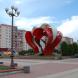 Скульптурная композиция «Сердца влюбленных», июль 2012 г. Фото: А. Востриков.