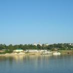 Муром, панорама города и пристани с Оки. Июль 2006 г. Фото: Ольга Чапкевич