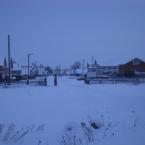 Деревня Синьял-Шатьма. Вид с дороги. 18 января 2013 г.