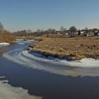 Река Кава, вблизи деревни Лясково, март 2014. Фото: Анатолий Максимов.