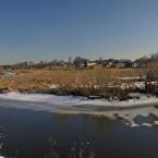 Река Кава и деревня Лясково в Тверской области. Март 2014 г. Фото: А. Максимов.