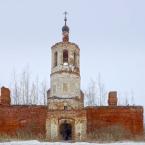 Троицкая церковь, вид на колокольню. Март 2015 г. Фото: Анатолий Максимов.