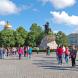 Памятник «Медный всадник», на заднем плане купол Исаакиевского собора. Июнь 2015 г. Фото: А. Востриков.
