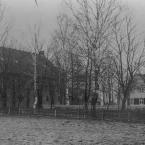Роминтен. Церковь (1880 года постройки) и пасторский дом. 1930-е годы