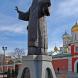 Памятник святителю Алексию у Зачатьевского монастыря в Москве. Март 2015 г. Фото: А. Востриков.