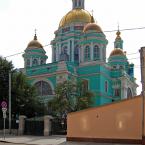 Богоявленский собор в Елохове, вид с Красносельской улицы. Август 2016 г. Фото: А. Востриков.