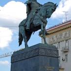 Памятник основателю Москвы Юрию Долгорукому. Июль 2015 г. Фото: А. Востриков.